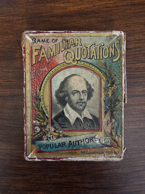 Game of Familiar Quotations From Popular Authors